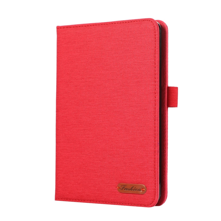 For Amazon Kindle 11th 2022 / Kindle 6 Cloth Texture Horizontal Flip PU + TPU Tablet Case(Red) by bashfashion