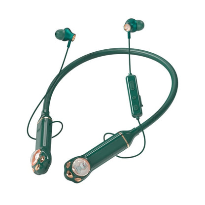 K1692 Meow Planet Neck-mounted Noise Reduction Sports Bluetooth Earphones(Green) by bashfashion