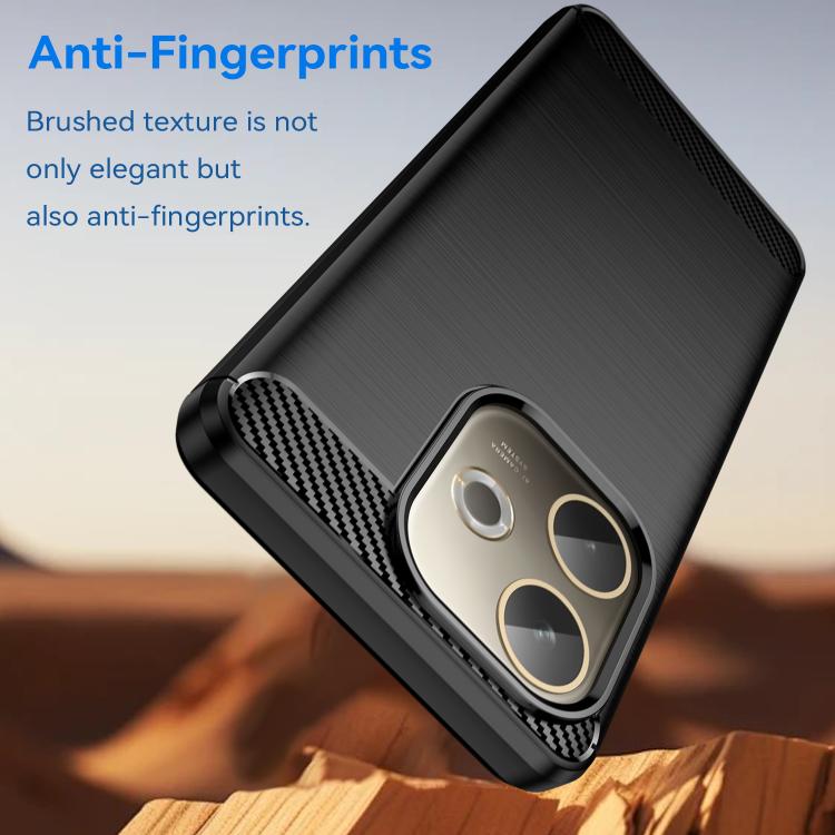 For OPPO A5 Pro 5G Global Carbon Fiber Brushed Texture TPU Phone Case(Black) by bashfashion