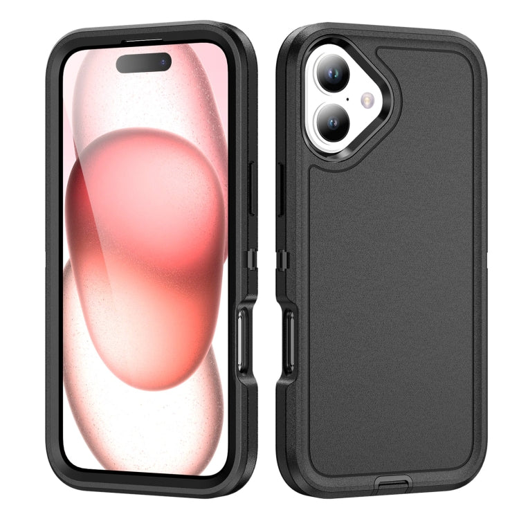 For iPhone 16 Plus Life Waterproof Rugged Phone Case(Black) by bashfashion