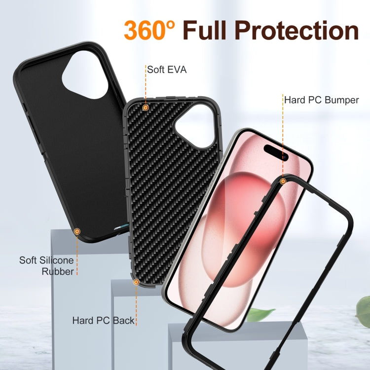 For iPhone 16 Plus Life Waterproof Rugged Phone Case(Black) by bashfashion