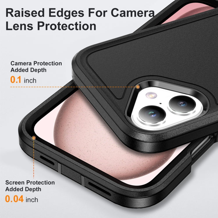 For iPhone 16 Plus Life Waterproof Rugged Phone Case(Black) by bashfashion