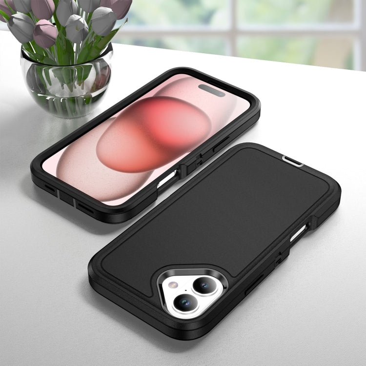 For iPhone 16 Plus Life Waterproof Rugged Phone Case(Black) by bashfashion