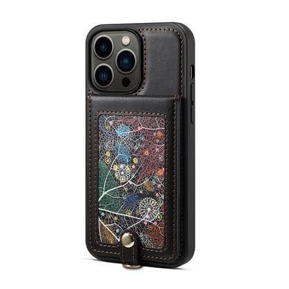 For iPhone 15 Plus ESEBLE Star Series Lanyard Holder Card Slot Phone Case(Black) by ESEBLE