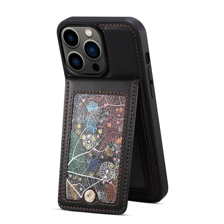 For iPhone 15 Plus ESEBLE Star Series Lanyard Holder Card Slot Phone Case(Black) by ESEBLE