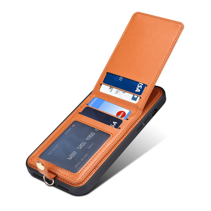 For iPhone 15 ESEBLE Star Series Lanyard Holder Card Slot Phone Case(Brown) by ESEBLE