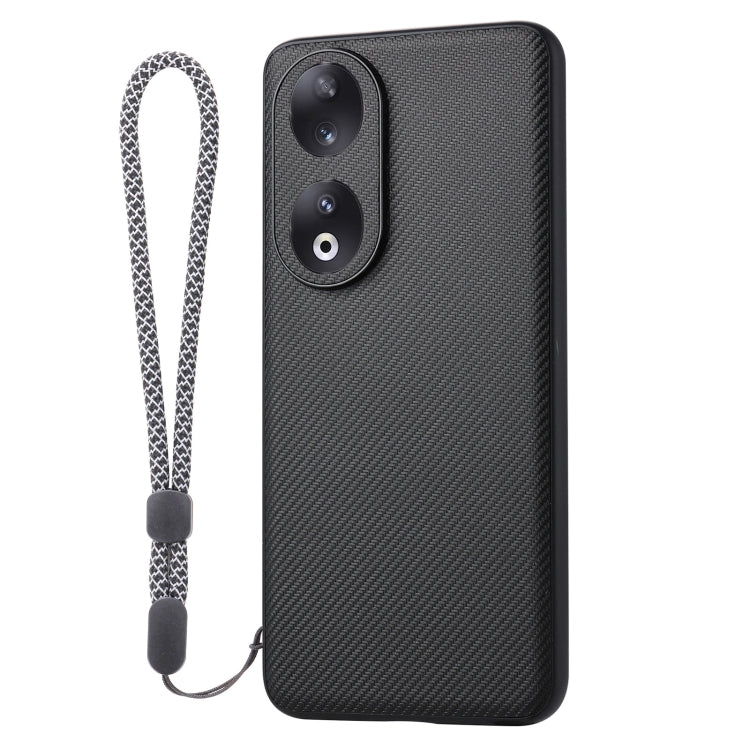 For Honor 90 ViLi TC Series Kevlar Carbon Fiber Texture Phone Case(Black) by ViLi