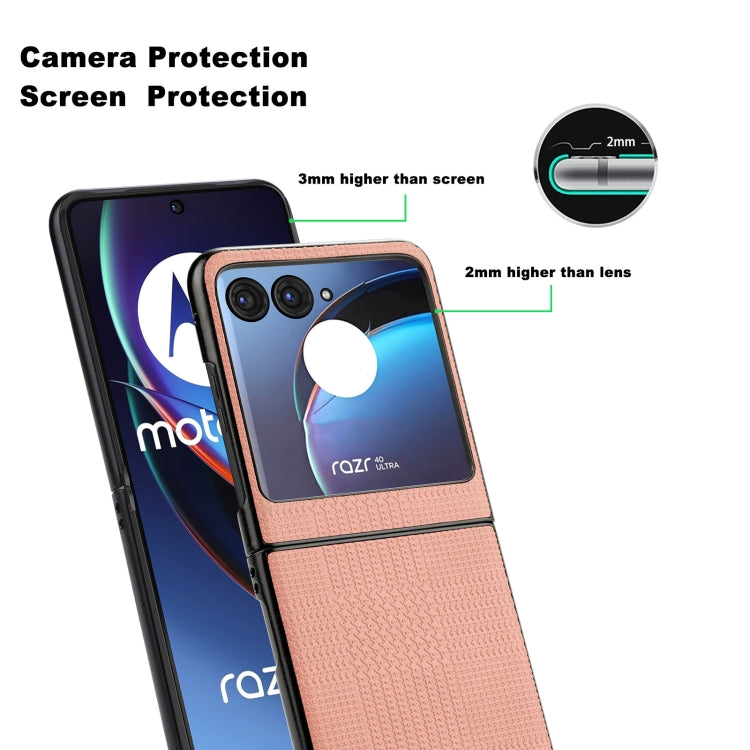 For Motorola Razr 40 Ultra ViLi TH Series Shockproof TPU + PC Phone Case(Pink) by ViLi