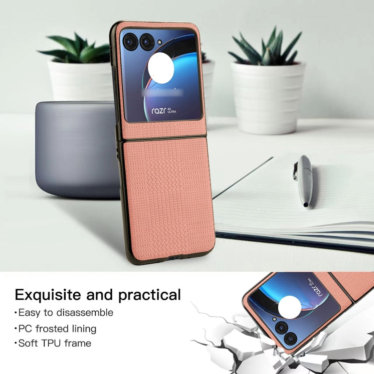 For Motorola Razr 40 Ultra ViLi TH Series Shockproof TPU + PC Phone Case(Pink) by ViLi