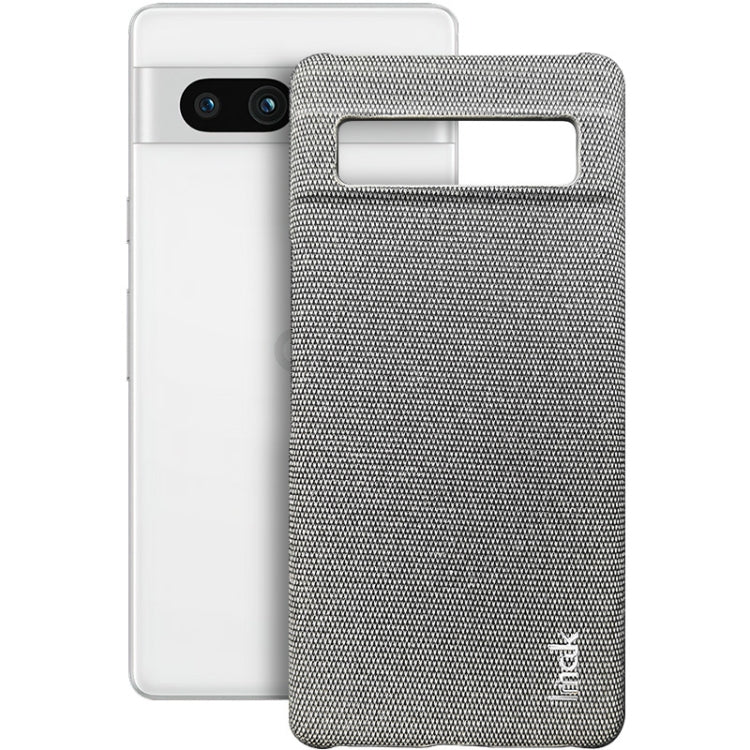 For Google Pixel 7a imak Ruiyi Series Cloth Texture PU + PC Phone Case(Light Grey) by imak