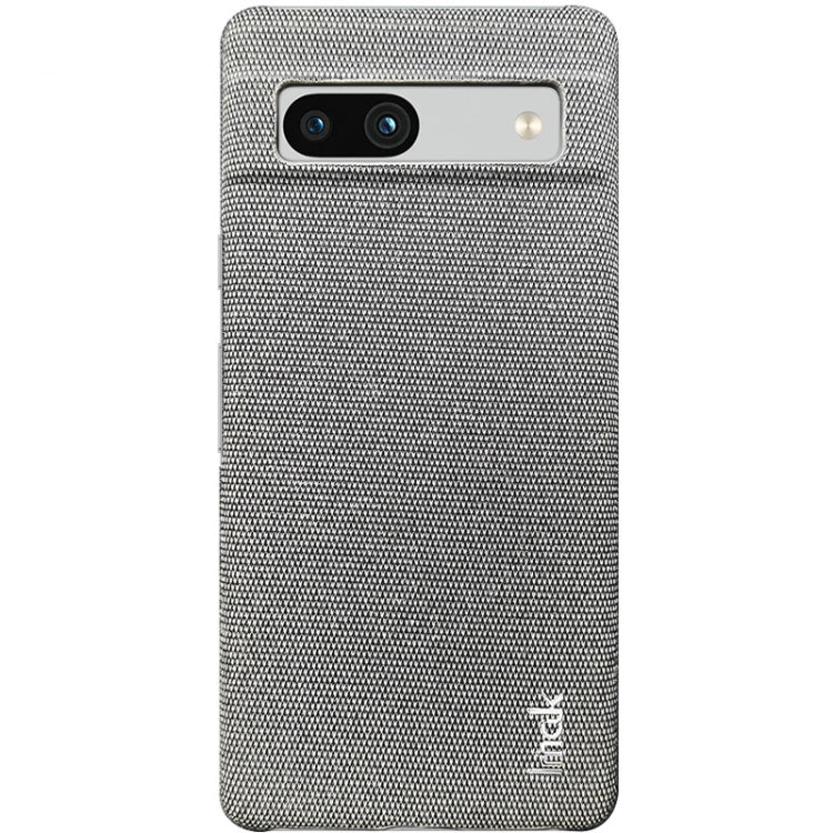 For Google Pixel 7a imak Ruiyi Series Cloth Texture PU + PC Phone Case(Light Grey) by imak