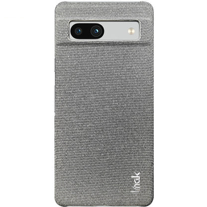 For Google Pixel 7a imak Ruiyi Series Cloth Texture PU + PC Phone Case(Light Grey) by imak