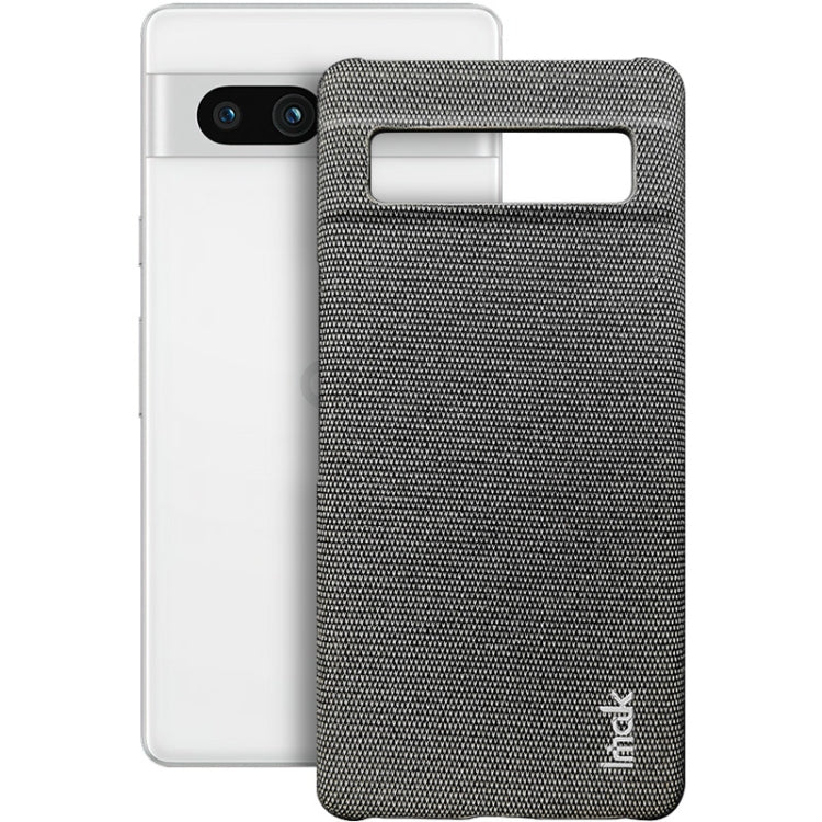 For Google Pixel 7a imak Ruiyi Series Cloth Texture PU + PC Phone Case(Dark Grey) by imak