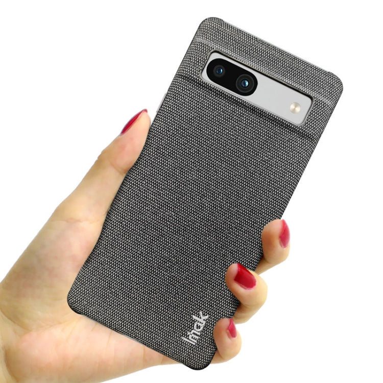 For Google Pixel 7a imak Ruiyi Series Cloth Texture PU + PC Phone Case(Dark Grey) by imak