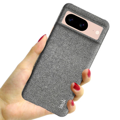 For Google Pixel 8 imak Ruiyi Series Cloth Texture PU + PC Phone Case(Light Grey) by imak