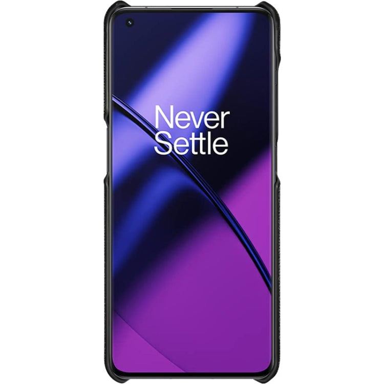 For OnePlus 11 5G imak Ruiyi Series Cloth Texture PU + PC Phone Case(Black) by imak