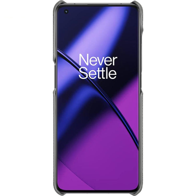 For OnePlus 11 5G imak Ruiyi Series Cloth Texture PU + PC Phone Case(Dark Grey) by imak