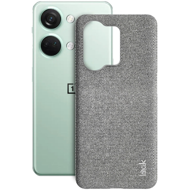 For OnePlus Ace 2V / Nord 3 5G imak Ruiyi Series Cloth Texture PU + PC Phone Case(Light Grey) by imak