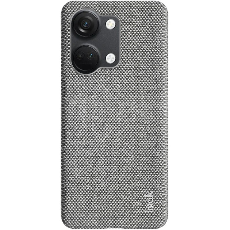For OnePlus Ace 2V / Nord 3 5G imak Ruiyi Series Cloth Texture PU + PC Phone Case(Light Grey) by imak