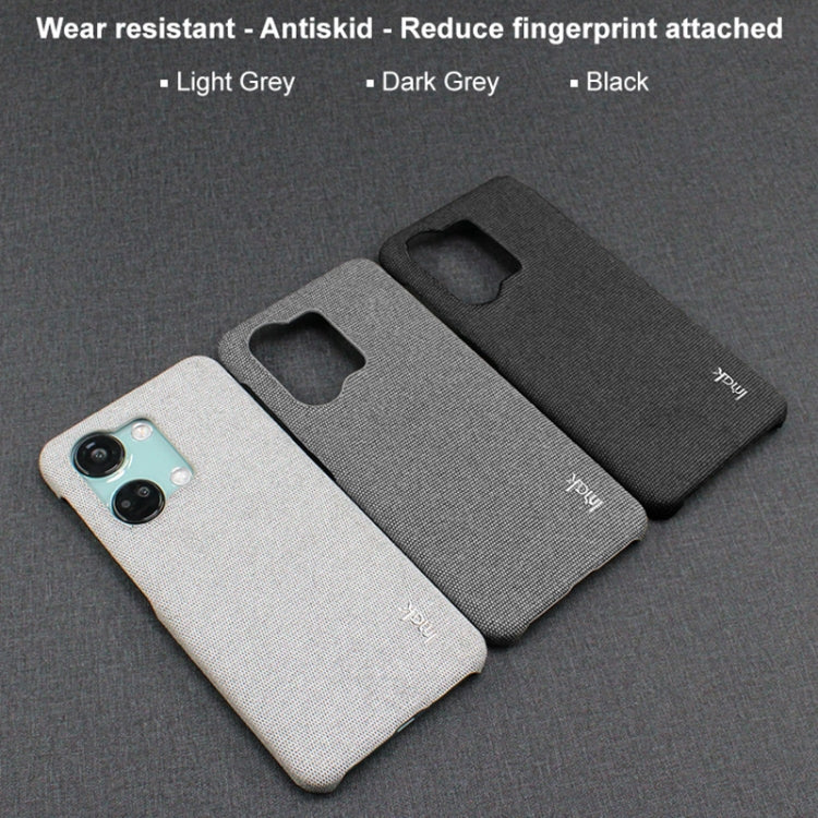 For OnePlus Ace 2V / Nord 3 5G imak Ruiyi Series Cloth Texture PU + PC Phone Case(Light Grey) by imak
