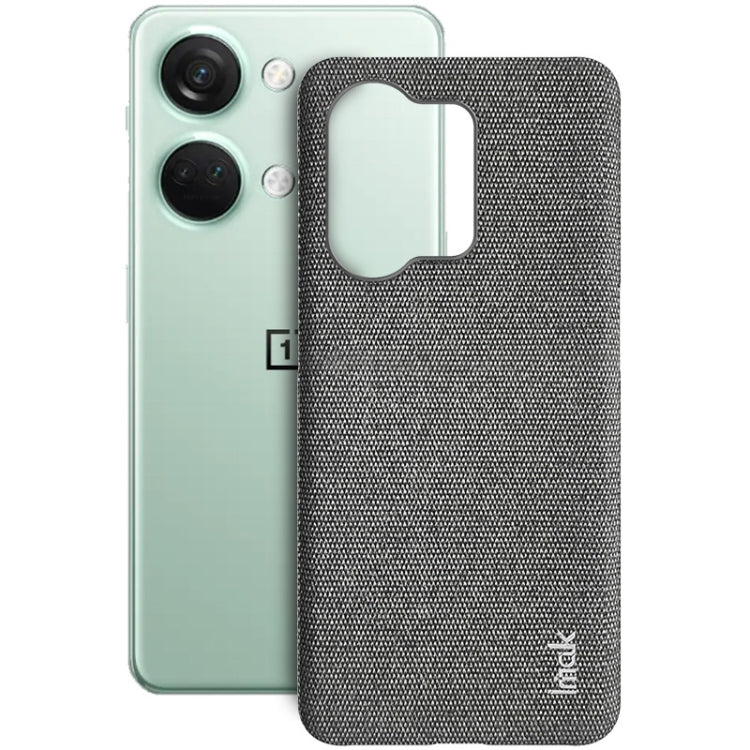 For OnePlus Ace 2V / Nord 3 5G imak Ruiyi Series Cloth Texture PU + PC Phone Case(Dark Grey) by imak