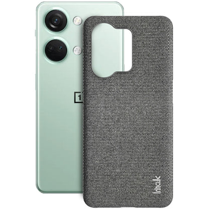 For OnePlus Ace 2V / Nord 3 5G imak Ruiyi Series Cloth Texture PU + PC Phone Case(Dark Grey) by imak