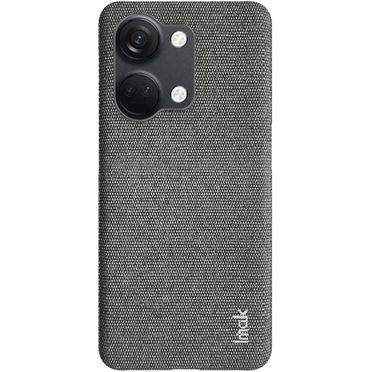 For OnePlus Ace 2V / Nord 3 5G imak Ruiyi Series Cloth Texture PU + PC Phone Case(Dark Grey) by imak