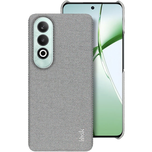 For OnePlus Nord CE4 5G imak Ruiyi Series Cloth Texture PU + PC Phone Case(Light Grey) by imak