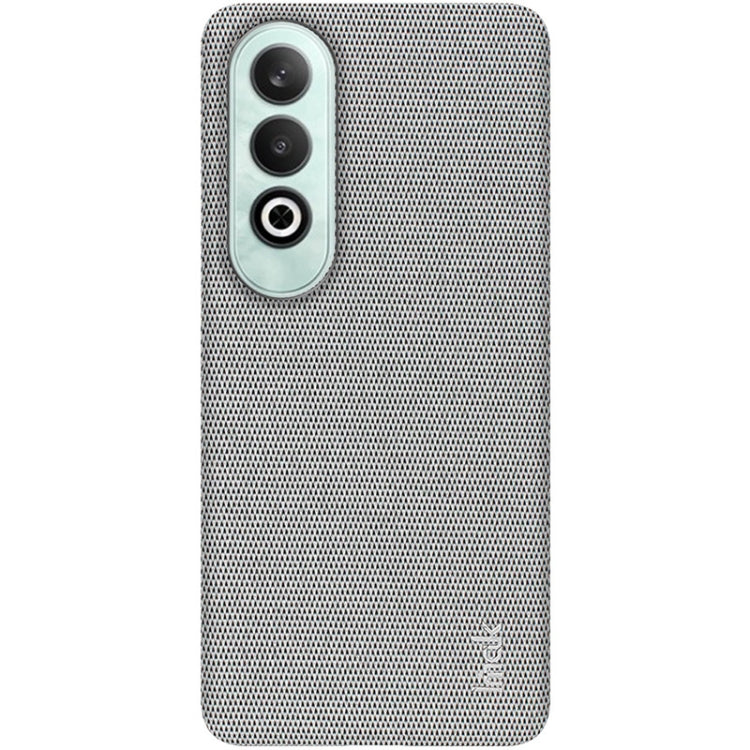 For OnePlus Nord CE4 5G imak Ruiyi Series Cloth Texture PU + PC Phone Case(Light Grey) by imak