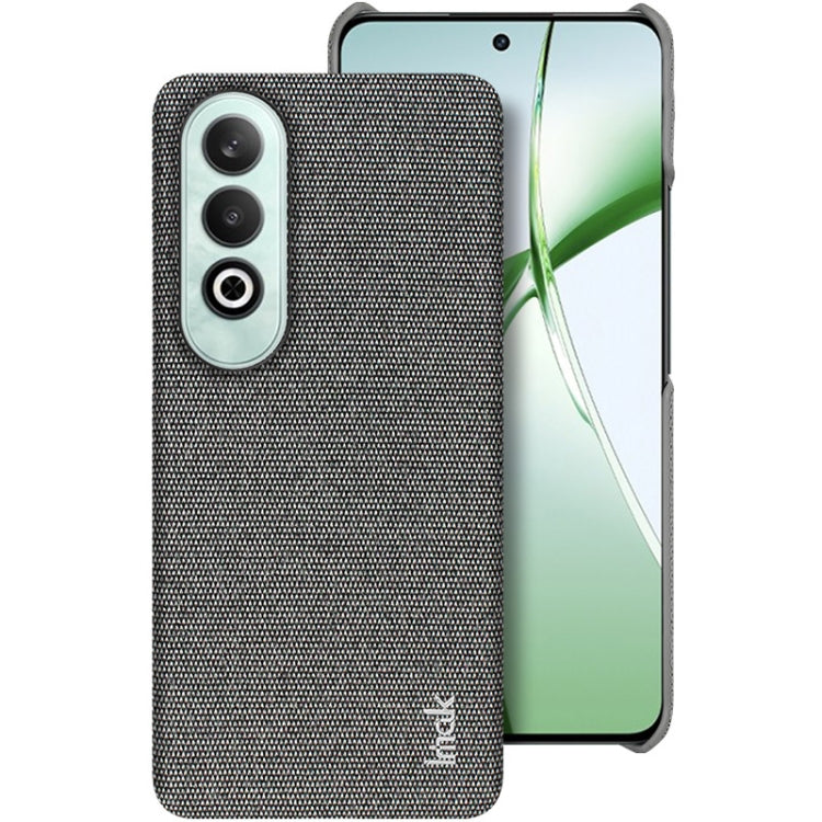 For OnePlus Nord CE4 5G imak Ruiyi Series Cloth Texture PU + PC Phone Case(Dark Grey) by imak