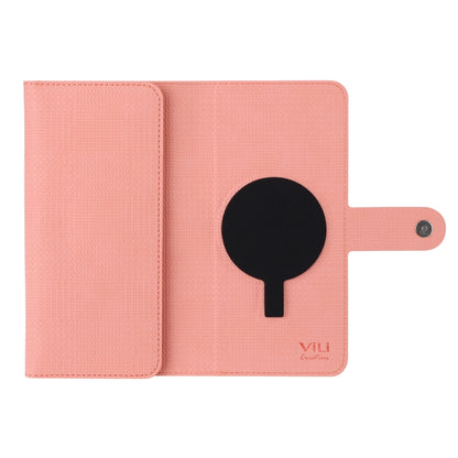 For iPhone 13 Pro ViLi GHB Series MagSafe Magnetic Zipper Leather Phone Case(Pink) by ViLi
