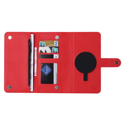 For iPhone 15 ViLi GHB Series MagSafe Magnetic Zipper Leather Phone Case(Red) by ViLi