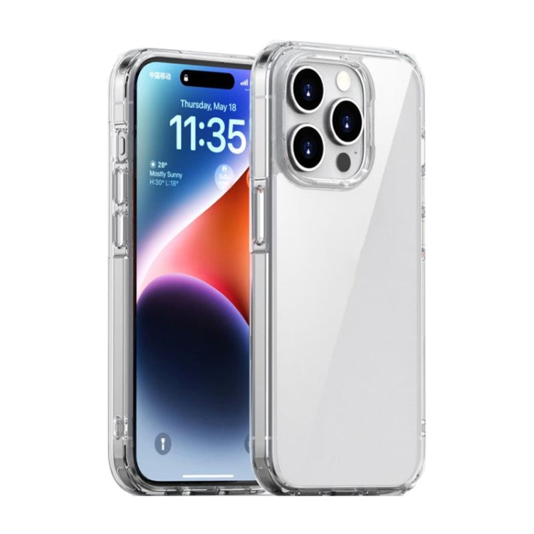 For iPhone 15 Pro iPAKY Aurora Series Shockproof PC + TPU Protective Phone Case(Transparent) by iPAKY