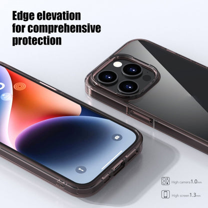 For iPhone 15 Plus iPAKY Aurora Series Shockproof PC + TPU Protective Phone Case(Transparent Blue) by iPAKY