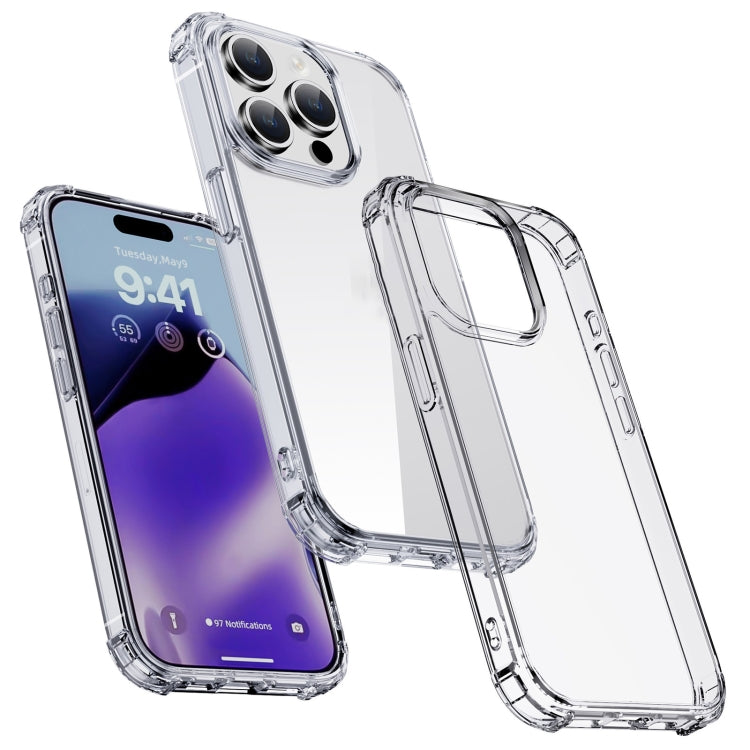 For iPhone 15 Pro Max iPAKY Crystal Clear Series Shockproof PC + TPU Protective Phone Case(Transparent) by iPAKY