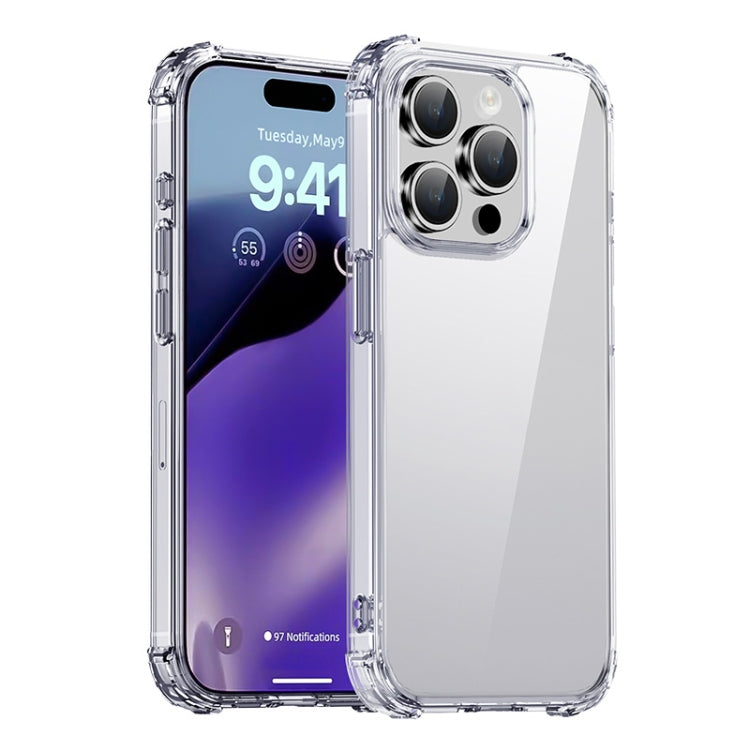 For iPhone 15 Pro iPAKY Crystal Clear Series Shockproof PC + TPU Protective Phone Case(Transparent) by iPAKY