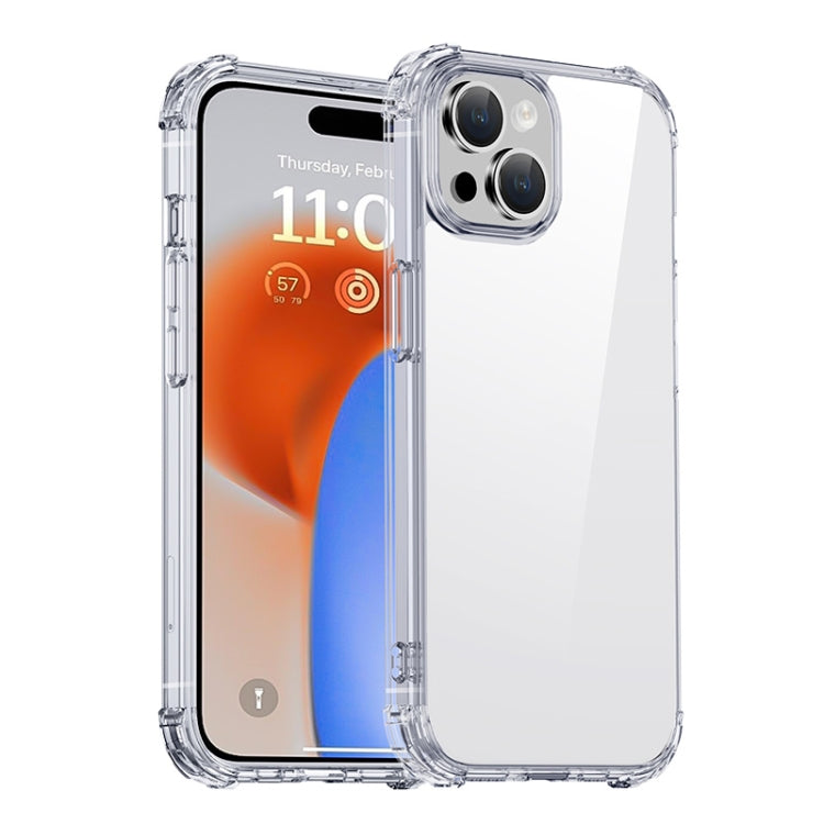 For iPhone 15 iPAKY Crystal Clear Series Shockproof PC + TPU Protective Phone Case(Transparent) by iPAKY