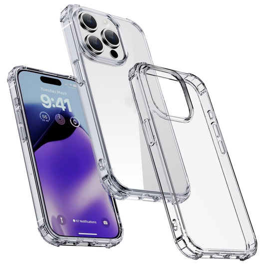 For iPhone 15 iPAKY Crystal Clear Series Shockproof PC + TPU Protective Phone Case(Transparent) by iPAKY
