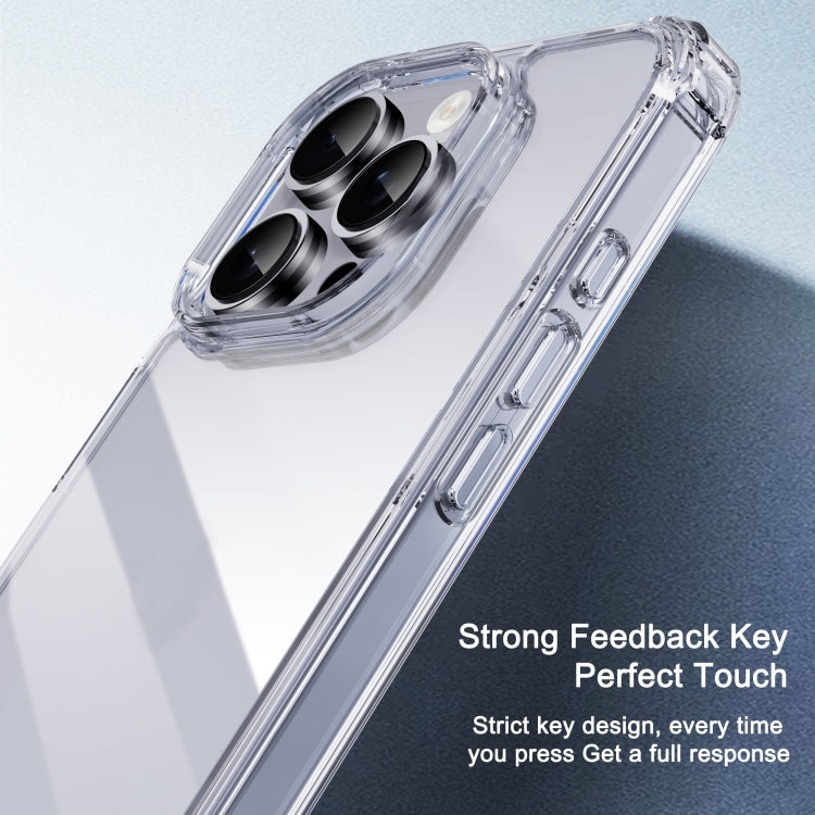 For iPhone 16 Plus iPAKY Crystal Clear Series Shockproof PC + TPU Protective Phone Case(Transparent) by iPAKY