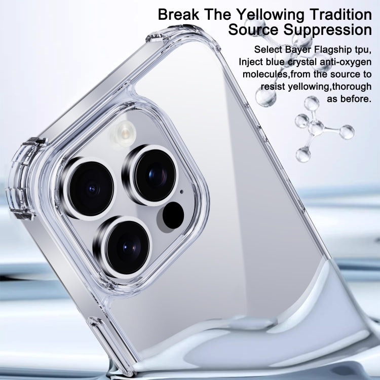 For iPhone 16 Plus iPAKY Crystal Clear Series Shockproof PC + TPU Protective Phone Case(Transparent) by iPAKY