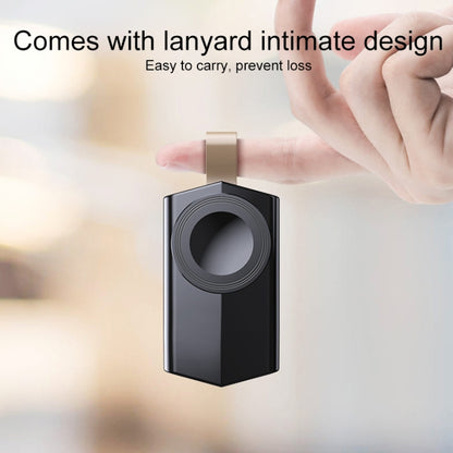 For Apple Watch Series USB Port Portable Magnetic Wireless Charger(Black) by bashfashion