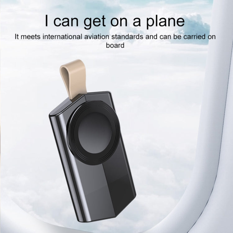 For Apple Watch Series USB Port Portable Magnetic Wireless Charger(Black) by bashfashion