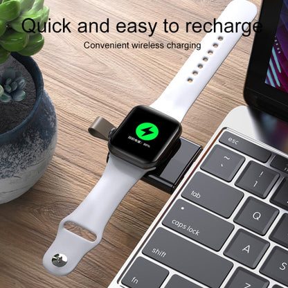For Apple Watch Series USB Port Portable Magnetic Wireless Charger(White) by bashfashion