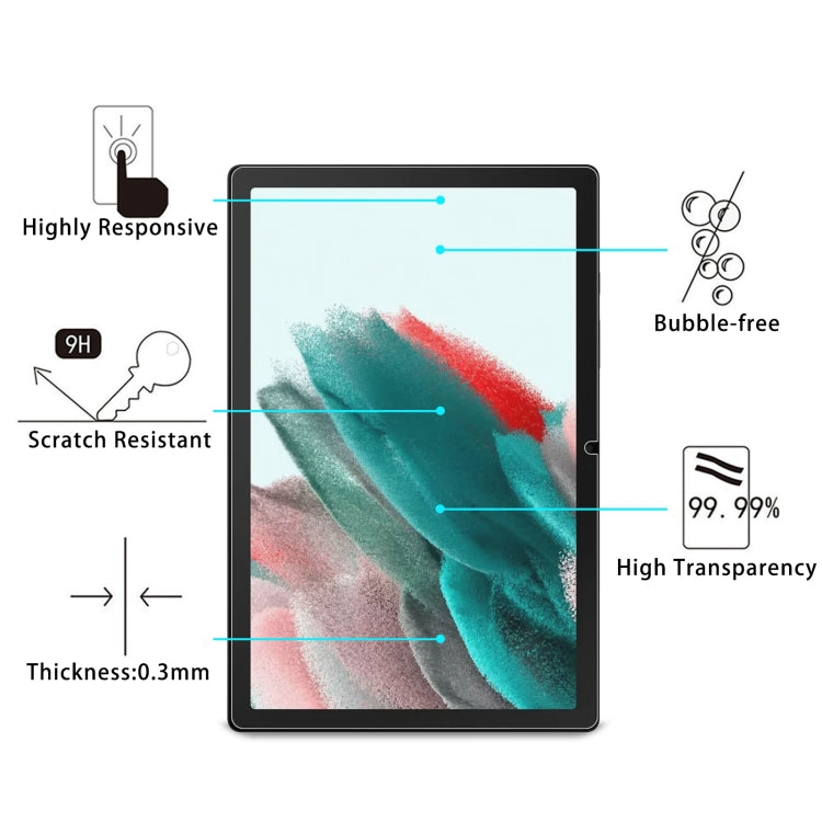 For Samsung Galaxy Tab A11+ / A10+ / A9+ 9H 0.3mm Explosion-proof Tempered Glass Film by bashfashion