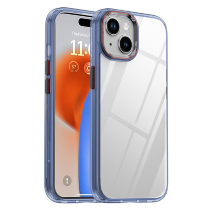 For iPhone 15 Plus iPAKY MG Series Transparent PC+TPU Phone Case(Transparent Blue) by iPAKY