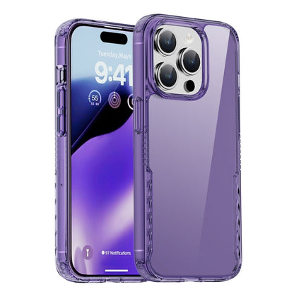 For iPhone 15 Pro iPAKY YG Series Transparent PC+TPU Phone Case(Transparent Purple) by iPAKY