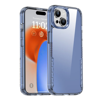 For iPhone 15 iPAKY YG Series Transparent PC+TPU Phone Case(Transparent Blue) by iPAKY