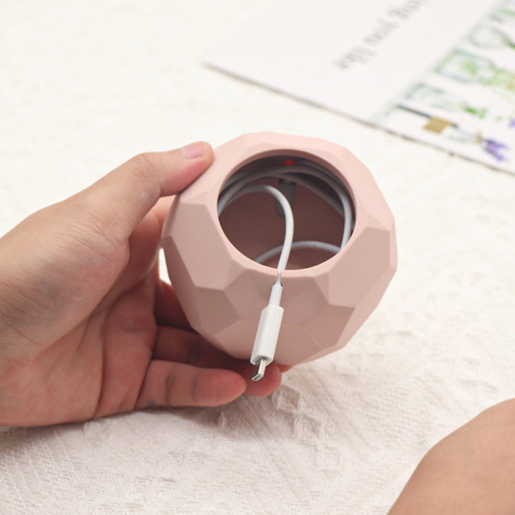 Diamond-shaped 2 in 1 Wireless Charging Silicone Base(Pink) by bashfashion