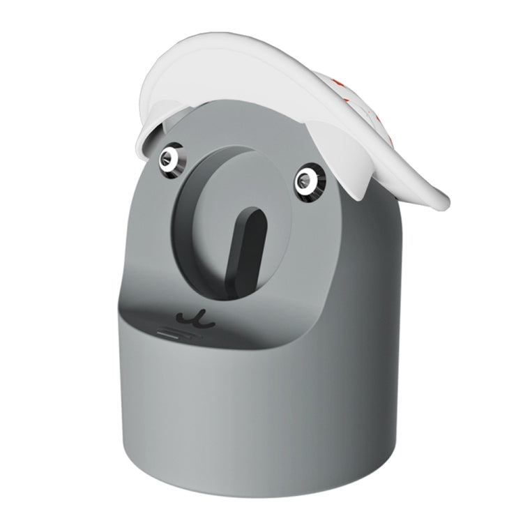 For Apple Watch Series Hat Bear Shaped Silicone Charging Base(Grey) by bashfashion
