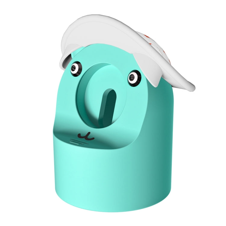 For Apple Watch Series Hat Bear Shaped Silicone Charging Base(Mint Green) by bashfashion